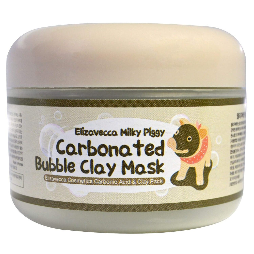 Elizavecca Milky Piggy carbonated bubble clay mask bottle for facial application and pore care
