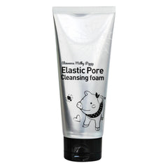 Elizavecca Milky Piggy Elastic Pore Charcoal Foam bottle for deep cleansing and pore care.