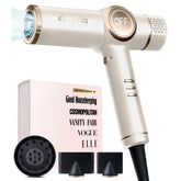ELLA BELLA professional ionic hair dryer with diffuser delivers smooth, shiny results.