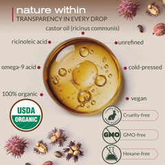 Ella & Eden castor oil pump application demonstrates mess-free, precise dosing for easy use.