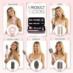 ELLA BELLA auto-wrap curling iron 32mm focus highlights natural, voluminous curls at home.