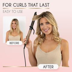 ELLA BELLA ceramic technology emphasizes hair protection during styling