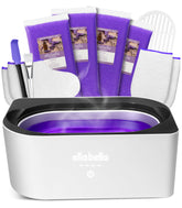 ELLA BELLA paraffin wax machine front view highlights all-in-one home spa setup.