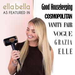 ELLA BELLA smart heat and wind control provides healthier-looking hair.