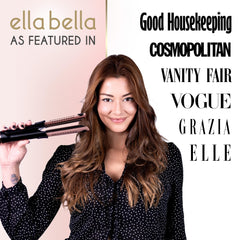 ELLA BELLA titanium plates deliver even heat for smoother, frizz-free styling.