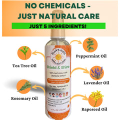 Ella's Kids rosemary oil drops provide gentle scalp refresh