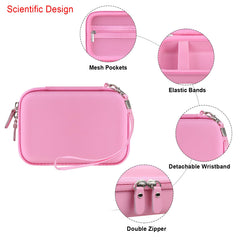 Elonbo carrying case 3-layer premium material with velvet lining protects contents.