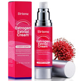 Elrisme Estriol Cream bottle shows a premium topical option supporting vaginal health and comfort.