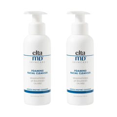 EltaMD Foaming Facial Cleanser bottle pump removes oil and makeup for refreshed skin.