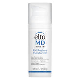 EltaMD PM Restore pump bottle closeup for overnight hydration.