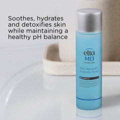 Pump-dispense action of EltaMD toner for easy daily use