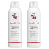 EltaMD UV AOX Mist spray bottle offers quick SPF 40 protection for face and body.