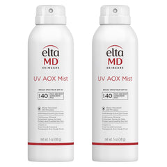 EltaMD UV AOX Mist spray bottle offers quick SPF 40 protection for face and body.