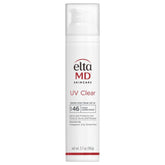EltaMD UV Clear SPF 46 bottle front shows oil-free protection for sensitive skin