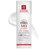 EltaMD UV Clear SPF 46 pump bottle for quick, convenient application.