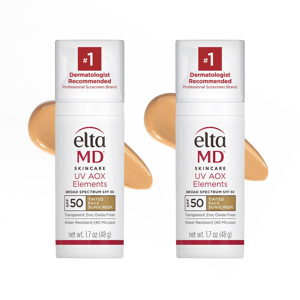 EltaMD UV Elements tinted moisturizer bottle-pump with SPF 44 protection for daily use.