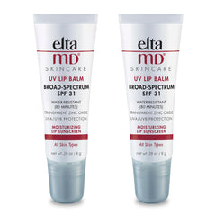 EltaMD UV Lip Balm pack of 2 tubes ready for sun protection and hydration.