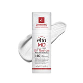 EltaMD UV Restore sunscreen bottle delivers mineral SPF 40 protection for daily use.