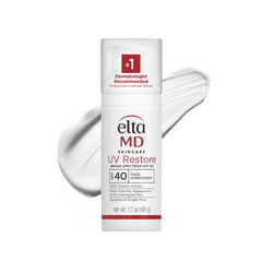 EltaMD UV Restore sunscreen bottle delivers mineral SPF 40 protection for daily use.