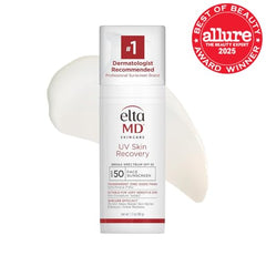 Eltamd UV Skin Recovery bottle closeup highlights mineral formula for gentle daily use