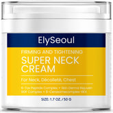 ElySeoul neck cream bottle highlights premium packaging for an at-home firming routine.