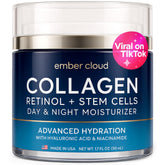 Ember Cloud Collagen Face Cream airless-pump closeup for precise daily hydration