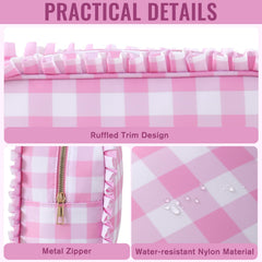 EMBRUNIOICE durable nylon toiletry organizer bag sturdy wear-resistant construction