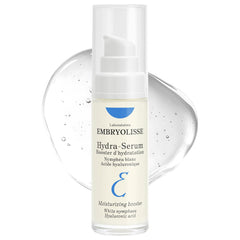 Embryolisse Hydra-Serum bottle front showing light hydration for all skin types.