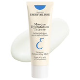 Embryolisse Intense Moisturizing Mask bottle closeup shows deep hydration for refreshed skin