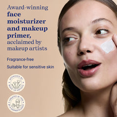 Close-up of aloe vera and shea butter ingredients in Embryolisse Lait Crème Sensitive for soothing hydration.