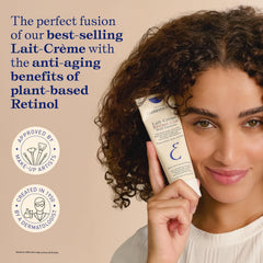 Embryolisse Lait-Crème texture close-up shows creamy hydration and primer-ready finish.