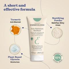 Embryolisse Mattifying Moisturizer packaging highlighting clean, paraben-free formula