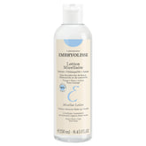Embryolisse micellar lotion bottle close-up for gentle cleansing on sensitive skin