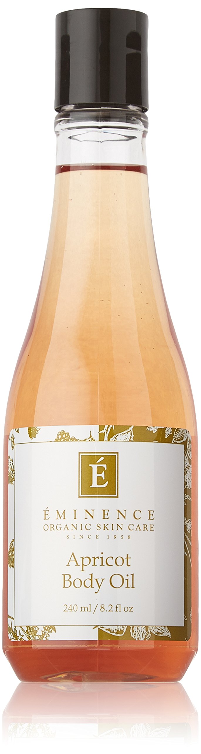Eminence Apricot Body Oil bottle delivering daily skin hydration.