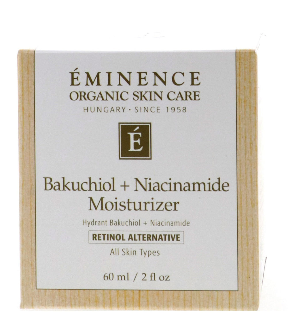 Eminence Bakuchiol Plus Niacinamide Moisturizer jar close-up showing lightweight hydration for all skin types