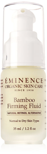 Eminence Bamboo Firming Fluid bottle for daily dry-skin hydration