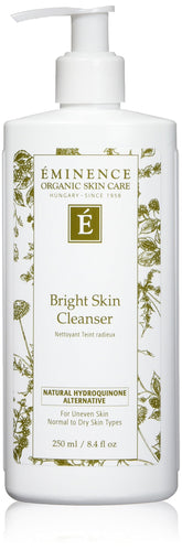 Eminence Bright Skin Cleanser bottle close-up showing gentle cleansing and brightening potential