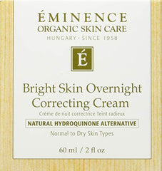 Close-up of Eminence Bright Skin Overnight Correcting Cream texture for overnight hydration.