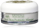 Eminence Clear Skin Probiotic Masque jar closeup showing creamy texture for blemish-prone skin