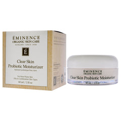 Eminence clear skin probiotic moisturizer made in Hungary with gentle botanical formulation.