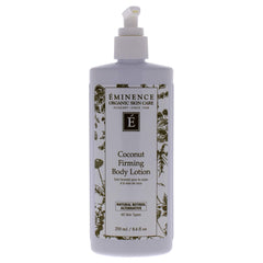 Eminence Coconut Firming Body Lotion bottle for deep hydration and skin nourishment.