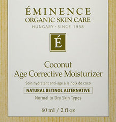 Eminence coconut oil texture shows a rich, nourishing cream for daily moisture.