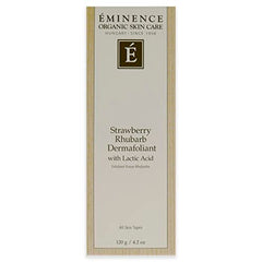 Eminence Dermafoliant label close-up with usage guidance for daily care