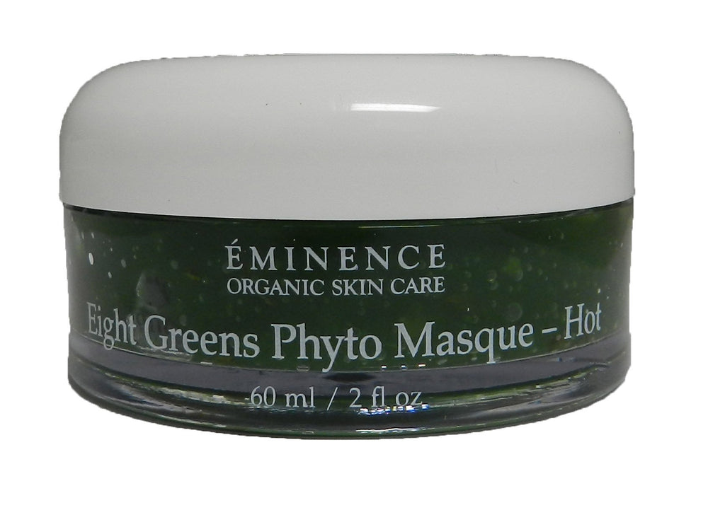 Eminence Eight Greens Phyto Masque hot white 2oz bottle for revitalizing hydration and energizing glow.