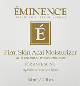 Eminence Firm Skin Acai Moisturizer jar close-up showing rich hydration for supple skin.