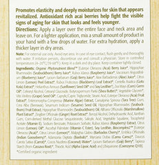 Eminence Firm Skin Acai Moisturizer texture swirl highlights rich shea and hyaluronic acid
