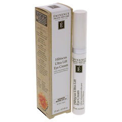Vanity setup with Eminence Hibiscus Ultra Lift Eye Cream integrated into daily routine