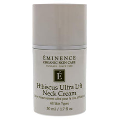 Eminence Hibiscus Ultra Lift Neck Cream decolletage smoothing improves neck appearance.