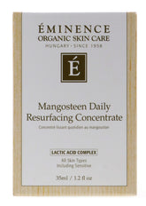 Eminence Mangosteen Daily Resurfacing Concentrate bottle promises pore refinement and radiance.