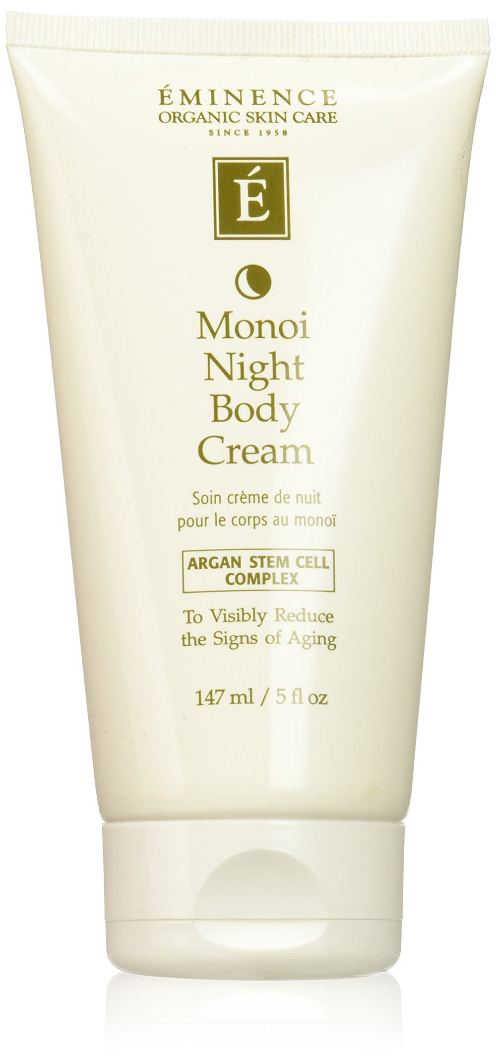Eminence Monoi Age Corrective Night Body Cream jar with rich overnight hydration